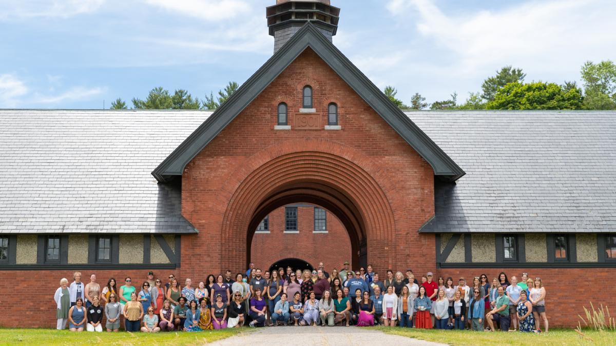 The 2022-23 Northeast Farm to School Institute cohort during the summer kickoff retreat at Shelburne Farms. Photo by Sarah Webb. The 2022-23 Northeast Farm to School Institute cohort during the summer kickoff retreat at Shelburne Farms. Photo by Sarah Webb.